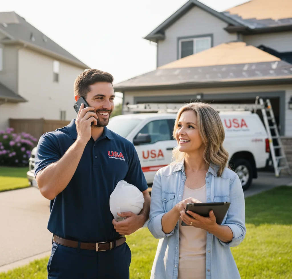 USA Roof Repair Experts customer support in Kerens